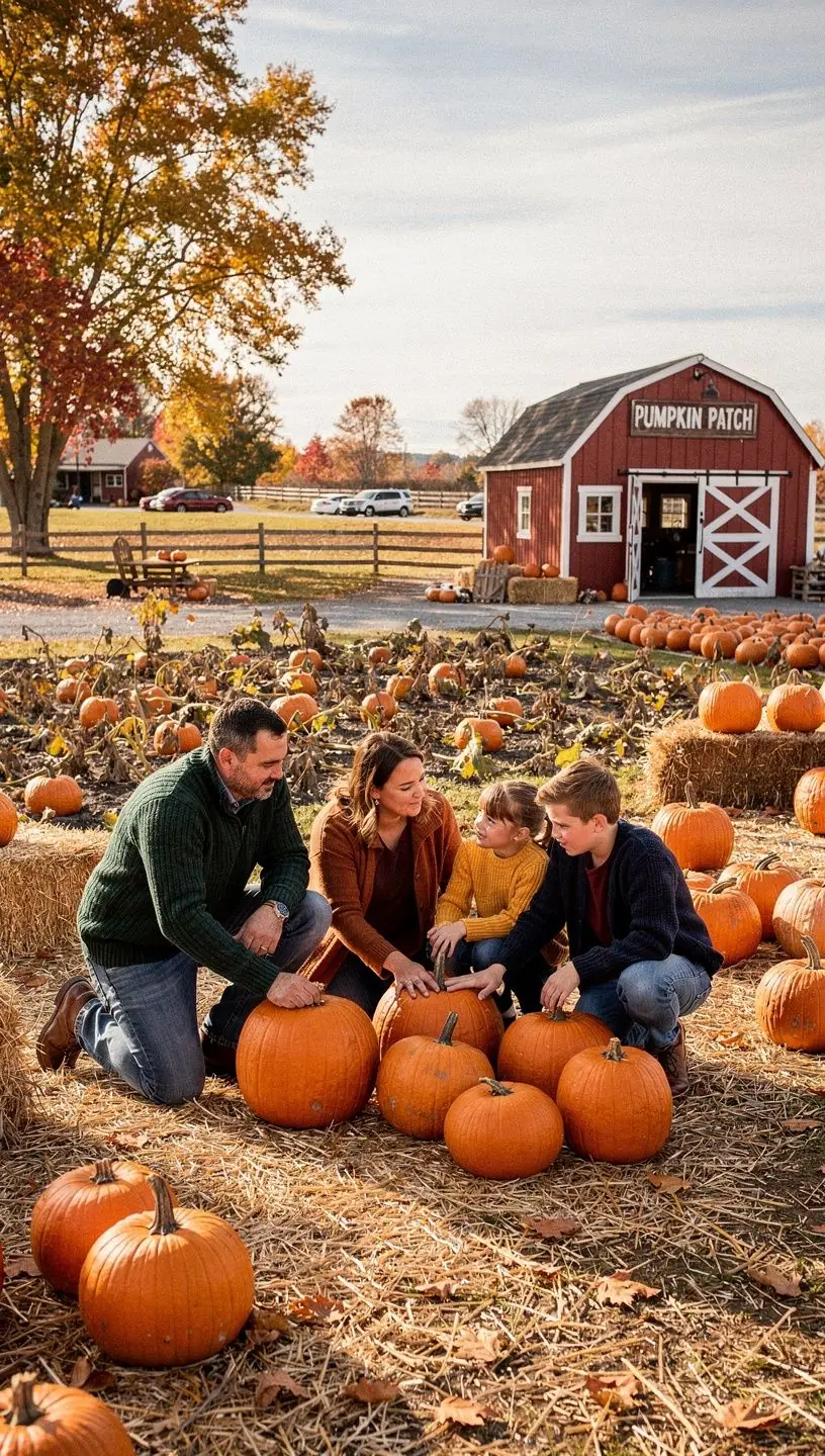 Семья, выбирающая отель с удобствами для людей с ограниченными возможностями.