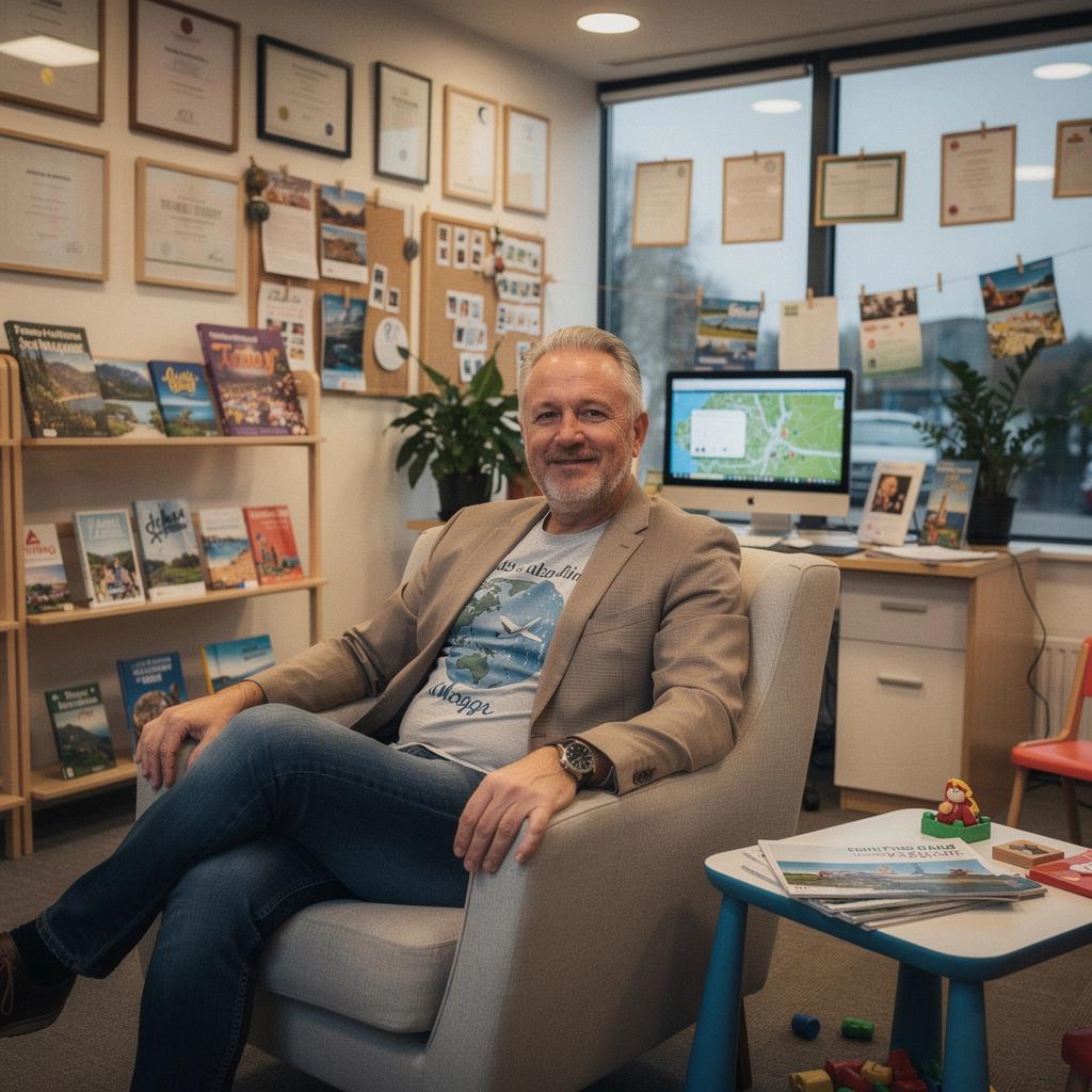 Дети, счастливые и улыбающиеся, фотографирующиеся на фоне достопримечательностей.